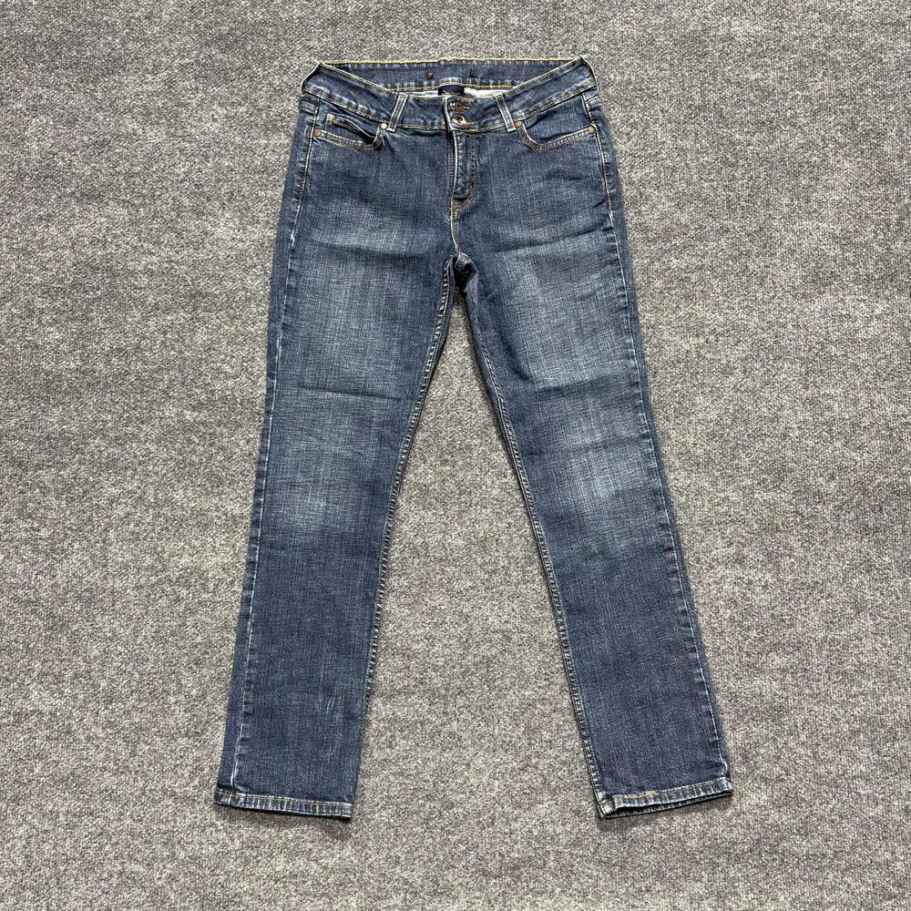 Levis 526 Slender Straight Jeans Womens 12M Blue Medium Wash Stretch Denim